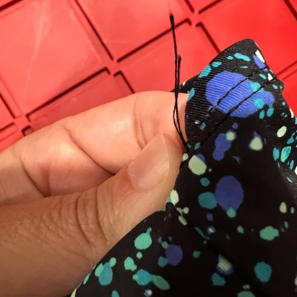 Women’s‎ Title Nine splatter bikini 2 piece swimsuit black blue green L large - Picture 10 of 11